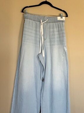 Maurices M Jeans Light Soft High Rise Wide Leg Jeans 16W Short NWT